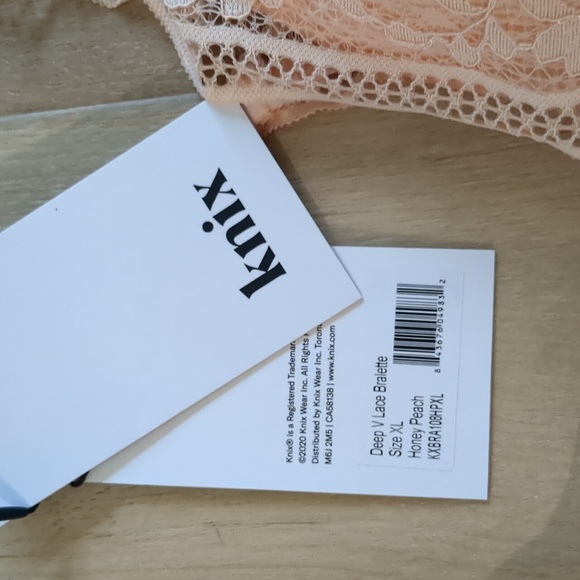 Knix Deep V Bralette NEW Size XL - Picture 2 of 2